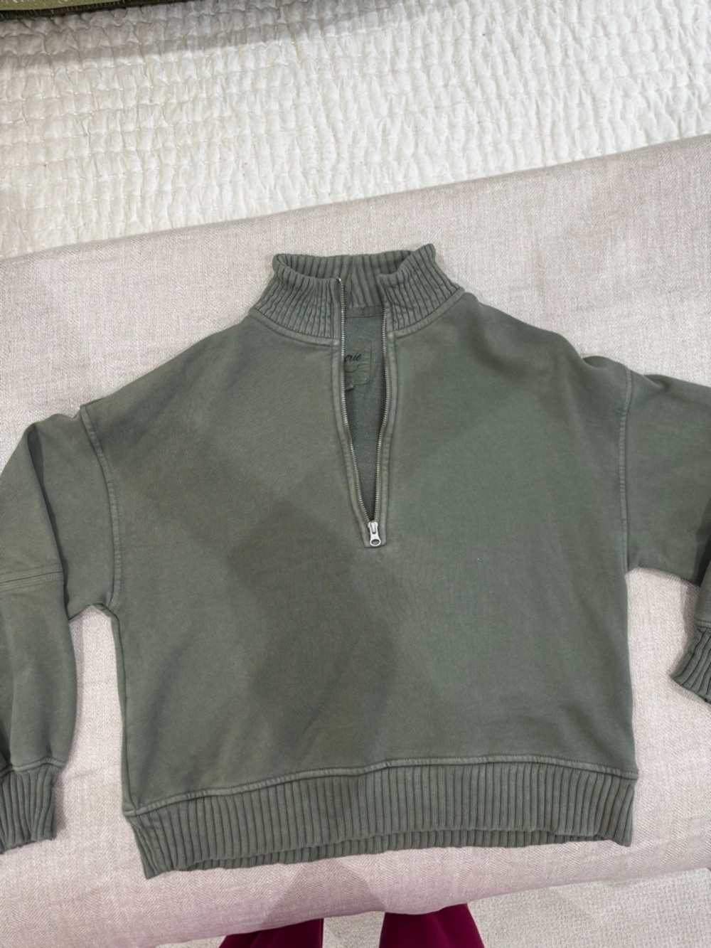 Aerie Sun's Out Quarter Zip Sweatshirt